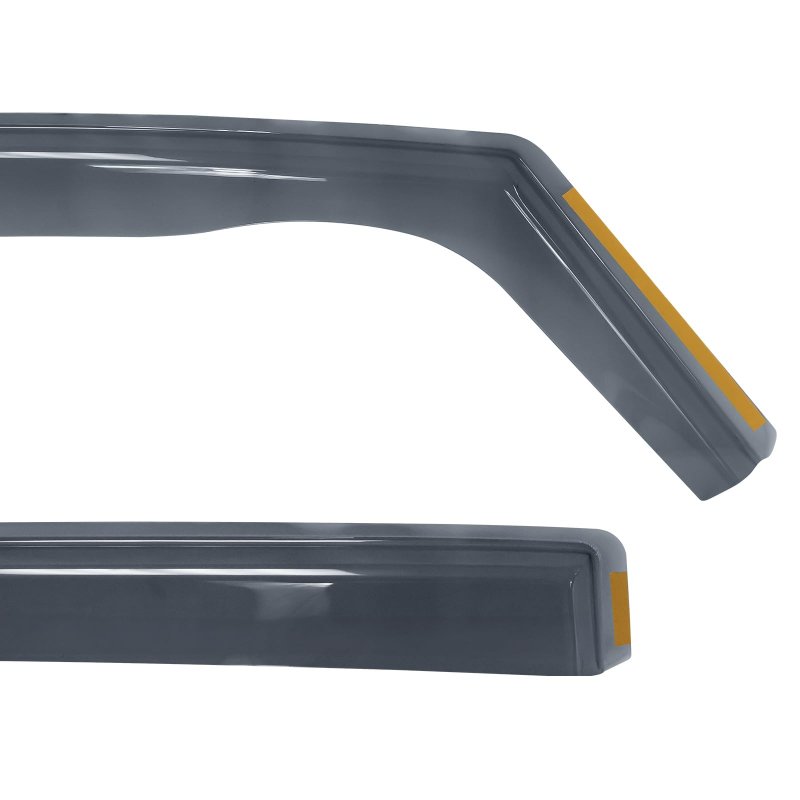 Ikon Motorsports Window Visors For 2021-2023 Volkswagen Id 4 In Channel Smoke Acrylic Shade Rain Sun Guards Wind Vent Air