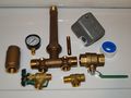 1 X 11 Brass Tank Tee Kit With Union Valves Installation Water Well Pressure Square D 20 40 Fsg2 Switch No Lead 