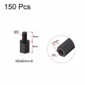 Uxcell M3x6mm 6mm Male-female Hex Nylon Pcb Motherboard Spacer Standoff For Fpv Drone Quadcopter Computer Circuit Board Black