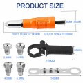 Electric Rivet Gun Adapter For Cordless Drill Metal Blind Riveting Insert Nut Attachment Power Tool Kit With 3 Convertible
