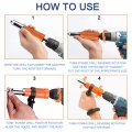 Jonmon Electric Rivet Gun Adapter Cordless Drill Metaler-blinding Rivet Insert Nut Attachment Power Tool Kit With 3 Rivet