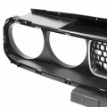 Ch1200338 Factory Style Front Bumper Grill Grille Assembly Compatible With Dodge Challenger 2008-2014 Matte Black