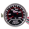 Universal Car Water Temp Gauge Meter Kit 2 In 52mm Smoke Tint Lens With White Led Display And Red Illuminated Needles For Auto