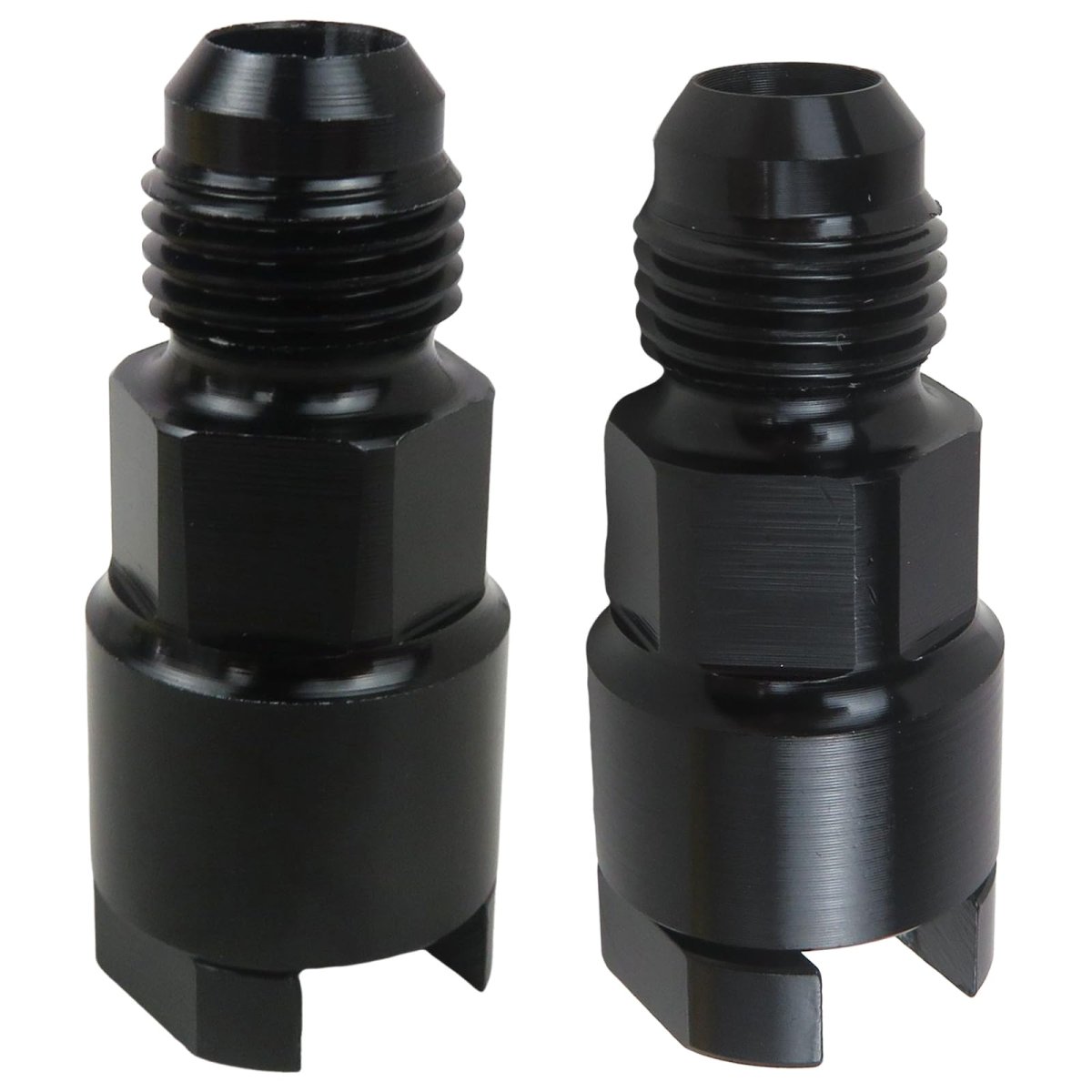 2pcs 6an Efi Flare Fitting 9 16-18unf 3 8 Id 37a Degree Sealed Aluminum 6061-t6 Fuel Rail Transmission Cooler Adapter Black