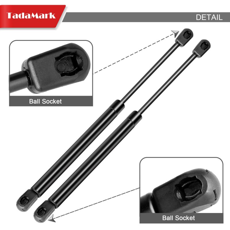 2 Pcs 17 Inch 60lb 267n Gas Strut Spring Shock For Truck Cap Canopy Snugtop Camper Shell Topper Rear Window Toolbox C16-06867