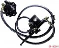 Rear Hand Brake Master Cylinder Caliper Assembly With Disc Rotor Replacement For Roketa Kazuma Taotao Sunl Jetmoto Bms Baja