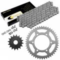 Caltric Drive Chain And Sprockets Kit Compatible With Yamaha Fz6 2004 2005 2006 2007 2008 2009