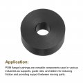 Uxcell 10pcs Rubber Spacers 3 Sizes 8mm Bore X 26mm Od 5mm 10mm 15mm Length Black Round Anti Vibration Spacer Bushing For Home