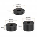 Uxcell 10pcs Rubber Spacers 3 Sizes 8mm Bore X 26mm Od 5mm 10mm 15mm Length Black Round Anti Vibration Spacer Bushing For Home
