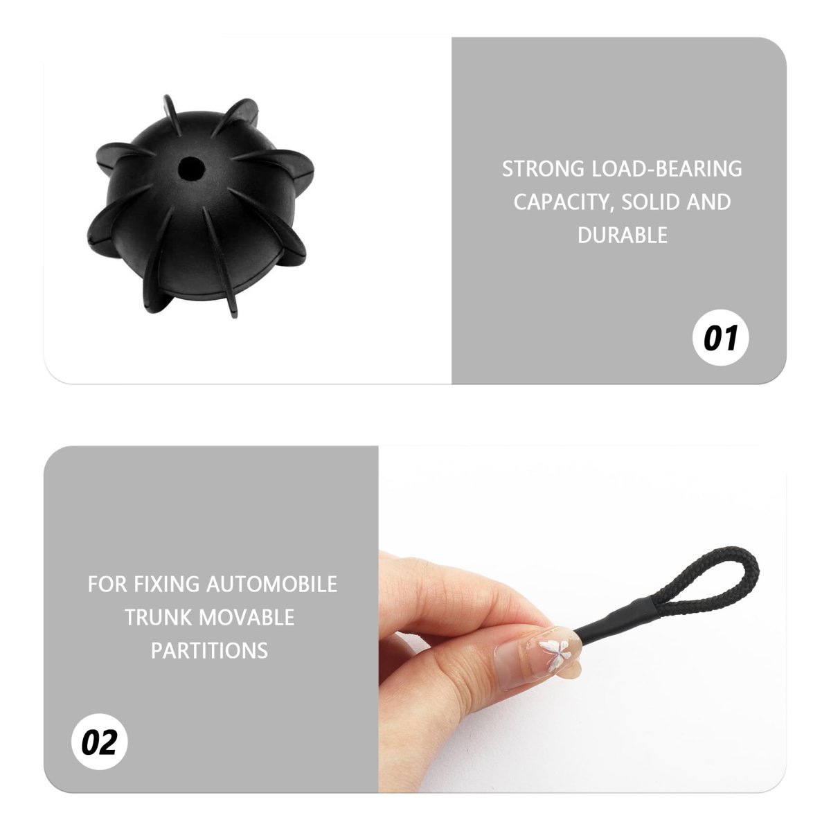 Car Rear Trunk Cargo Cover String Strap 1k6863447a Universal Lanyard With Rubber Ball And Snap For Parcel Shelf 20 47 In Length