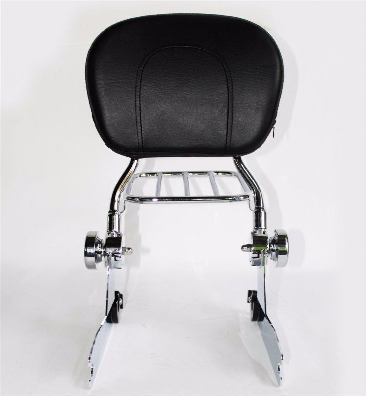 Smt-skull Adjustable Detachable Backrest Sissy Bar Luggage Rack For Hd Softail 00-06 B078w3np1r