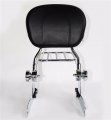 Smt-skull Adjustable Detachable Backrest Sissy Bar Luggage Rack For Hd Softail 00-06 B078w3np1r