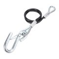 Trailer Safety Towing Cable Hook 3500lbs Load Bearing Maximum Extension Spring Rope Rv With One S