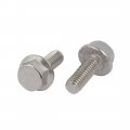 Uxcell M6x16mm Thread 304 Stainless Steel Hex Head Serrated Flange Screw Bolt 15pcs