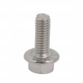 Uxcell M6x16mm Thread 304 Stainless Steel Hex Head Serrated Flange Screw Bolt 15pcs