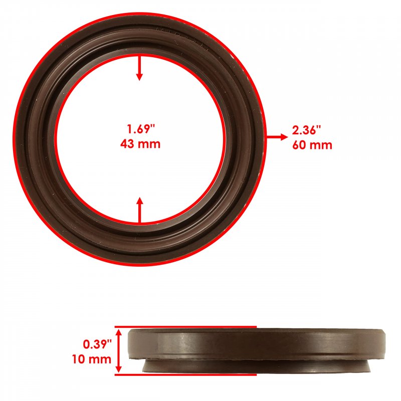 Caltric Middle Drive Gear Oil Seal For Yamaha 93102-44392-00 93102-44454-00