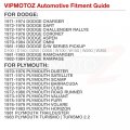 Vipmotoz Full Led Strip Front Side Marker Lights Fender Parking Lamps Compatible With 1981-1993 Dodge D W Series Pickup Chrome