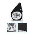Amerilite For 2016-2021 Toyota Yaris Black Bezel Replacement Fog Light Assembly Pair W Bulb Switch Harness Driver And Passenger