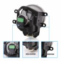 Amerilite For 2016-2021 Toyota Yaris Black Bezel Replacement Fog Light Assembly Pair W Bulb Switch Harness Driver And Passenger