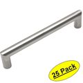 Cosmas 703-128sn Satin Nickel Contemporary Cabinet Hardware Bar Handle Pull 5 128mm Hole Centers 25 Pack 