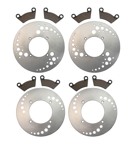 06 Front Rear Brake Rotors And Pads Polaris Ranger Tm 2006
