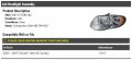 Left Driver Side Composite Headlight Assembly Compatible With 2005-2007 Chrysler Town And Country 119 3 Inch Wheelbase