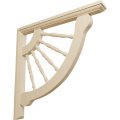 Ekena Millwork Bkt012crrw-case-4 Crendon Wagon Wheel Wood Brackets 1 1 2 W X 12 D 12 H 4-pack Rubberwood 