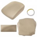 Leather Armrest Center Console Lid Cover Fits For Honda Pilot 2009-2015 Beige Tan
