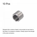 Uxcell Wire Thread Inserts 5 16-18 Unc 1 5d 304 Stainless Steel Helical Type Coiled Screw Repair Threaded Sleeve Sheath 10pcs