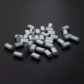 Aluminum Cable Crimp Sleeve Ferrule Stop For Snare Wire Rope Clip Swage Trap Barrel Fitting Hole Size 1mm