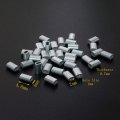 Aluminum Cable Crimp Sleeve Ferrule Stop For Snare Wire Rope Clip Swage Trap Barrel Fitting Hole Size 1mm