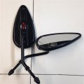 Smt-black Aluminum Skull Mirror Compatible With Superglide Fat Bob Fxef B017qp6mfs