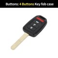 Key Shell Caseless Entry Remote Key Fob Replacement For Honda Accord 2013-2015 4 Buttons Mlbhlik6-1t