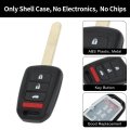 Key Shell Caseless Entry Remote Key Fob Replacement For Honda Accord 2013-2015 4 Buttons Mlbhlik6-1t