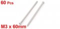 Uxcell M3 X 60mm 304 Stainless Steel Phillips Pan Head Screws Bolt 60pcs