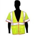 Liberty Hivizgard Polyester All Mesh Fabric Class 3 Vest With Sleeves 2x-large Fluorescent Lime Green 