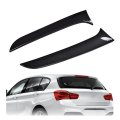 Spoiler Side Wing For 2015-2017 Bmw 1 Series F20 Rear Window Trim Cover Carbon Black 