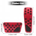 X Autohaux 1 Set Anti Slip No Drilling Aluminum Alloy Brake And Gas Accelerator Pedal Covers Foot Pads For Dodge Challenger
