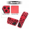 X Autohaux 1 Set Anti Slip No Drilling Aluminum Alloy Brake And Gas Accelerator Pedal Covers Foot Pads For Dodge Challenger