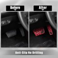 X Autohaux 1 Set Anti Slip No Drilling Aluminum Alloy Brake And Gas Accelerator Pedal Covers Foot Pads For Dodge Challenger