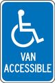 Accuform Signs Fra117ra Engineer-grade Reflective Aluminum Handicapped Parking Sign Federal Legend Van Accessible With Graphic 