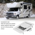Rv Toolbox Handle Latch 140 X 108mm Travel Trailer Lock Camper Truck Built In Door Silver