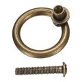 6pcs 1 18 Inch Brass Drawer Pulls And Knobs Cupboard Cabinet Rings Knob With Screws For Dresser Closet Bronze