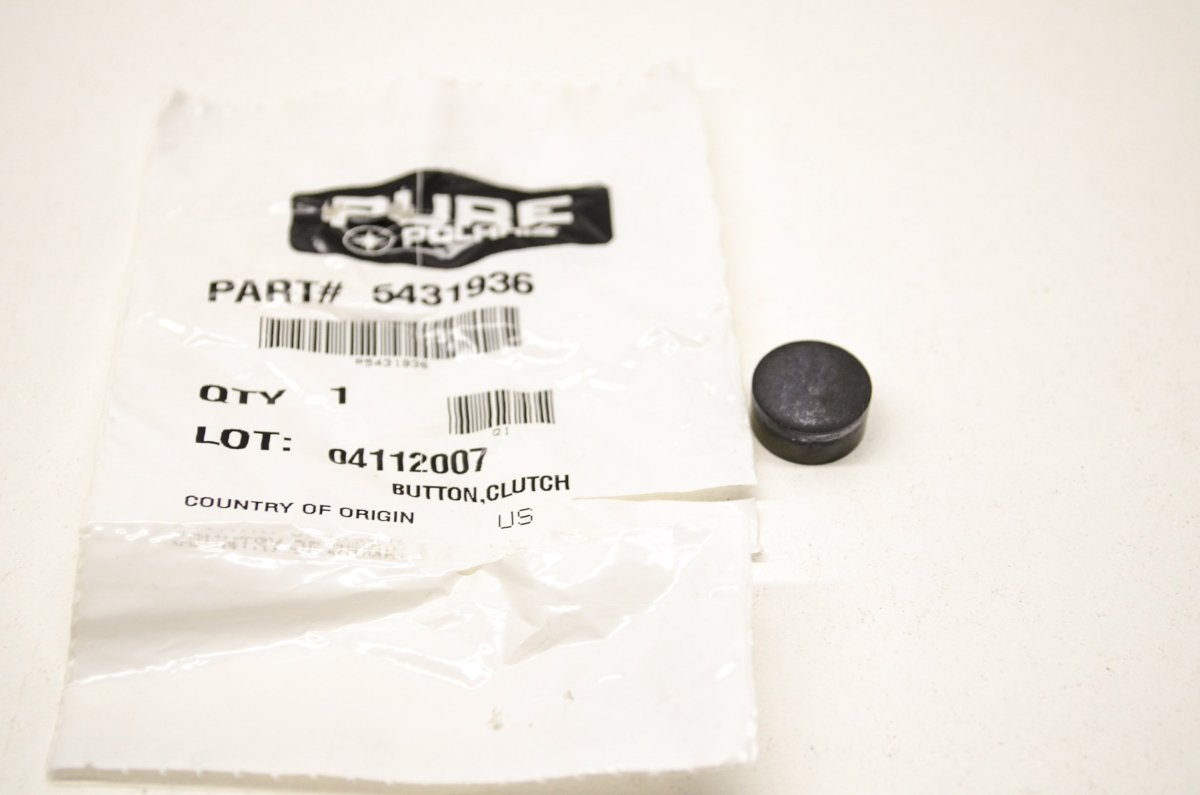 Polaris Button Clutch Rubber Backed Qty 1