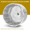 86mm 16 Flutes Oil Filter Wrench Cap Removal Tool Socket For Bmw Volvo Vehicles