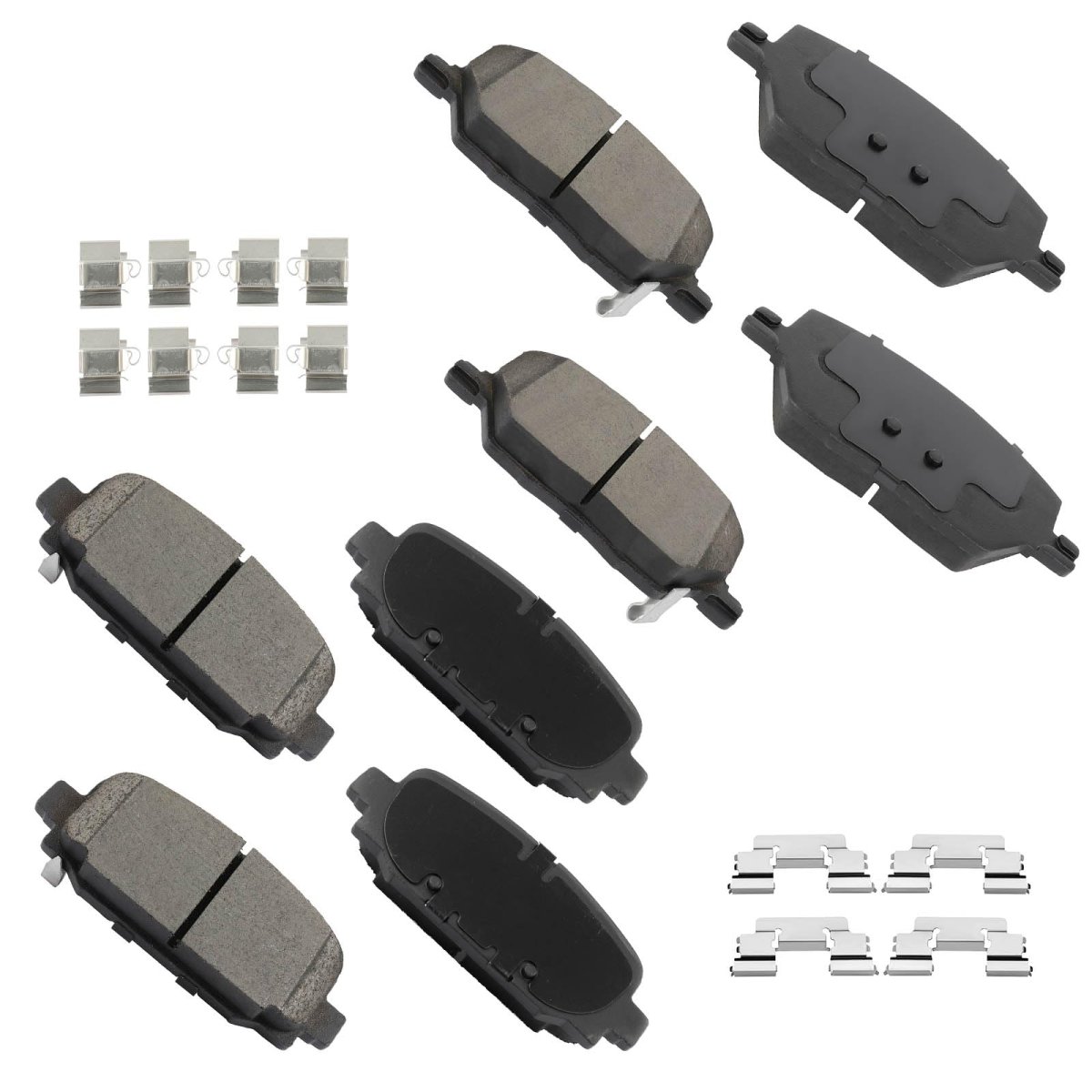 Ceramic Brake Pad Set 8pcs Front And Rear For Jeep Compass 2 0l017 2 4l 2017 To 2022 D1811 D208mic Brake Pad Set 8pcs Front And