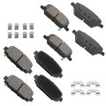 Brake Pad Sets 8pcs For Jeep Compass 2017-2022 D1811 D2081 