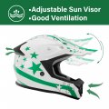 Tcmt Dot Youth Kids Motocross Offroad Street Helmet Full Face Motorcycle Atv Dirt Bike Gloves Goggles