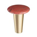 Rockcloud Pack Of 4 Crystal Stone Drawer Knobs With Screws For Home Decoration Round Shape Quartz Pull Handles Door Cabinet 
