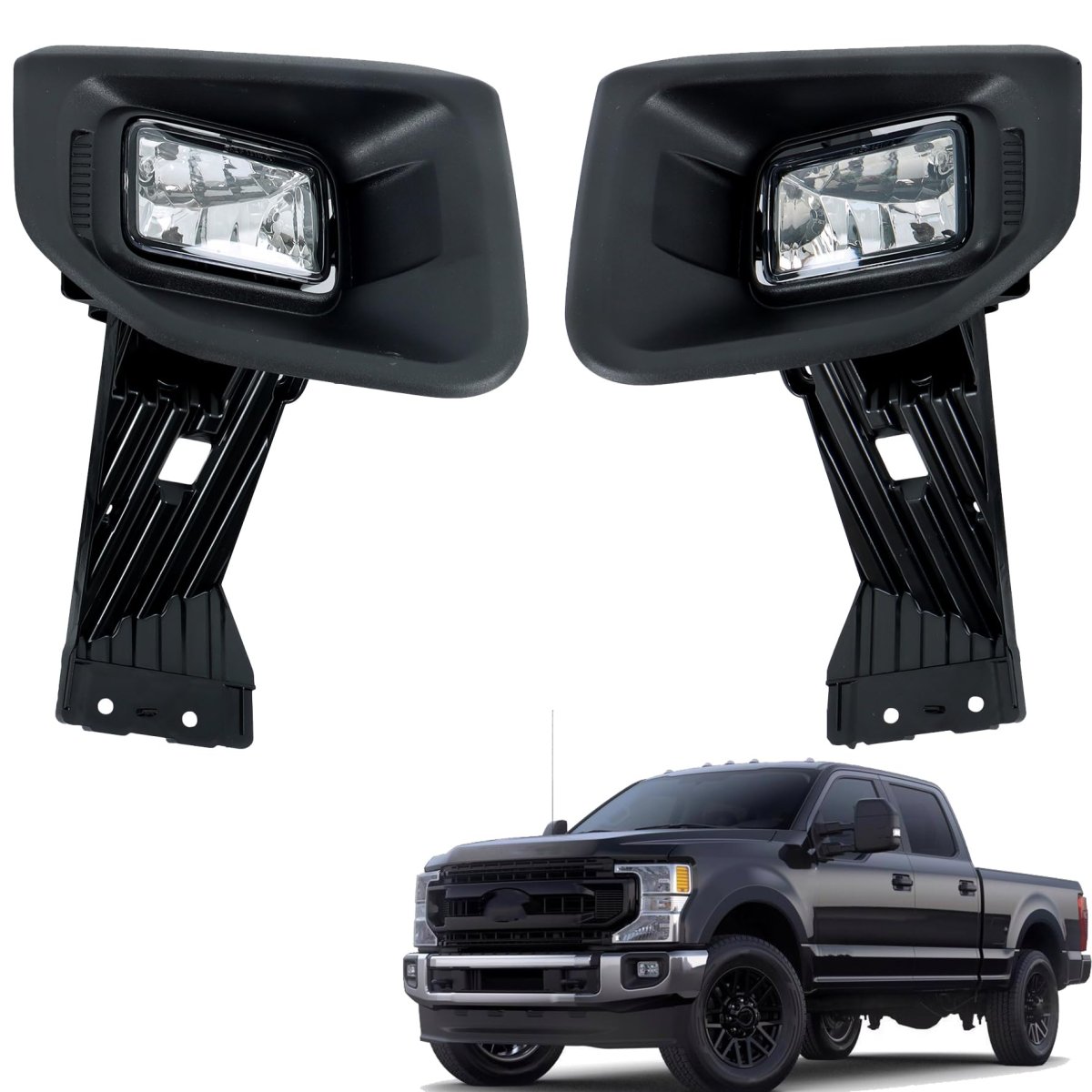 Halogen Front Fog Light Left Right Side Lamp Replacement For F250 2020-2022